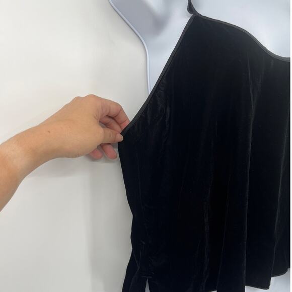 Victoria's Secret Y2K Velvet Flutter Strap Womens Top L Goth Whimsigoth Holiday - Picture 4 of 10